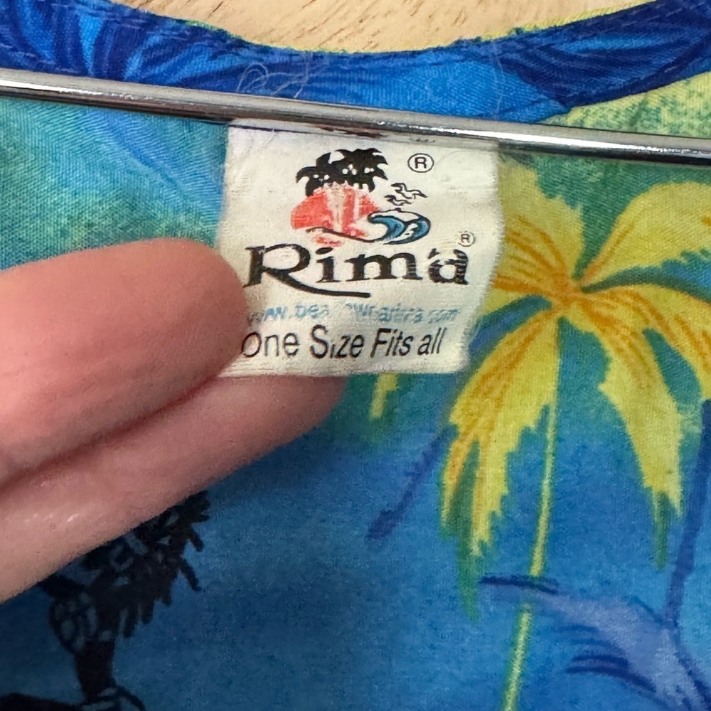 Vintage Rima Tropical Beach Coverup Caribbean One Size - Picture 3 of 8